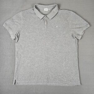 J.Lindeberg Rubi Polo Shirt Mens 2XL Gray Regular Fit Short Sleeve Cotton